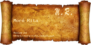 Moré Rita névjegykártya